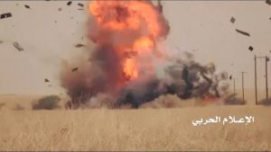 صاروخ موجه يدمر دبابة لمترزقة العدوان السعودي
