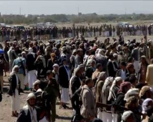 بالصور : قبائل بني الحارث تعلن النفير العام لمواجهة العدوان